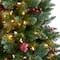 5ft. Pre-Lit Frosted Colorado Aspen Artificial Christmas Tree in Decorative Planter, White LED Lights